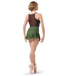Faldita Danza Ballet corta, cinturilla elástica  color sge verde