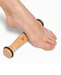 Rodillo masajeador de pies portátil de madera