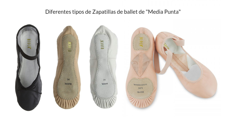 Zapatillas de ballet o "media punta"